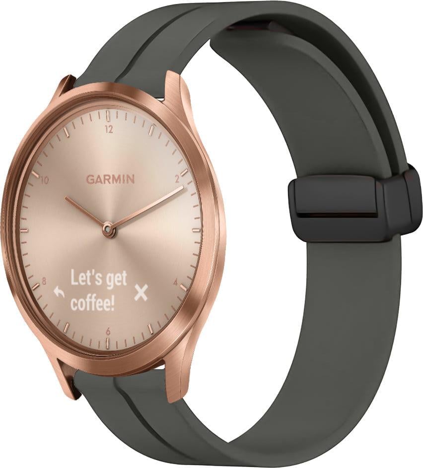 Ремінець для смарт-годинників Rysta для Garmin Vivomove HR Dark Grey (41659-25)