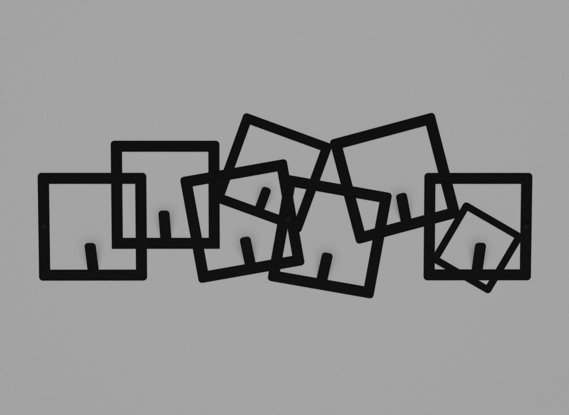 Вешалка Квадраты-2 из металла (CH-007)