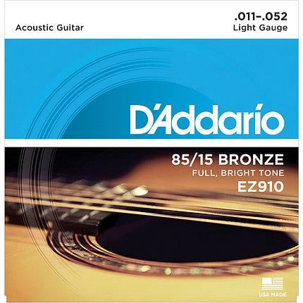 Струни для акустичної гітари D'addario EZ910 85/15 11-52
