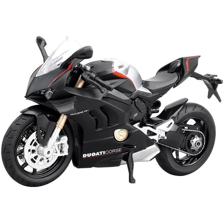 Игрушечный мотоцикл-модель TK Group Ducati V4S для детей 1:12 с подсветкой/звуком/амортизацией и резиновыми колесами (28443896)