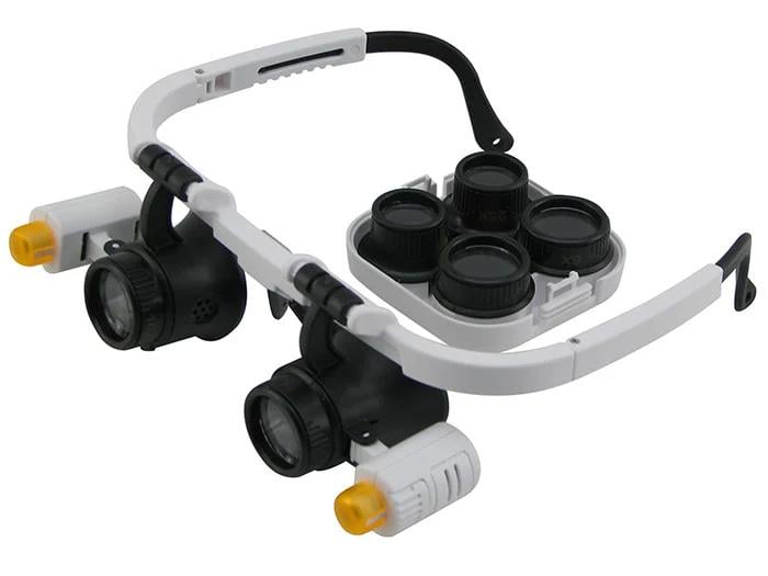 Бинокулярные очки с подсветкой Magnifier 9892(RD)