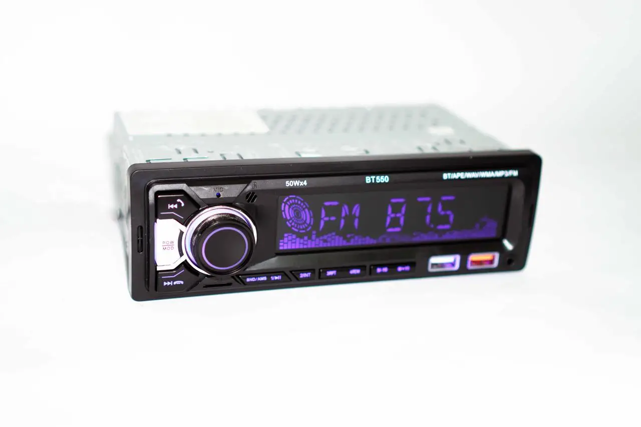 Автомагнитола BT550 2xUSB Bluetooth RGB SD/AUX/FM 4x50W - фото 3