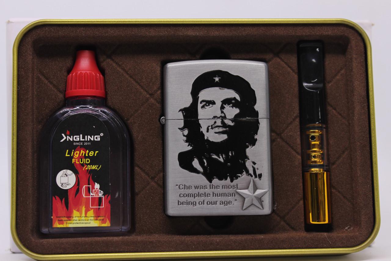 Набор с бензиновой зажигалкой ZIPPO в железном футляре Che Guevara №2-136 003 Gold (2729770034)