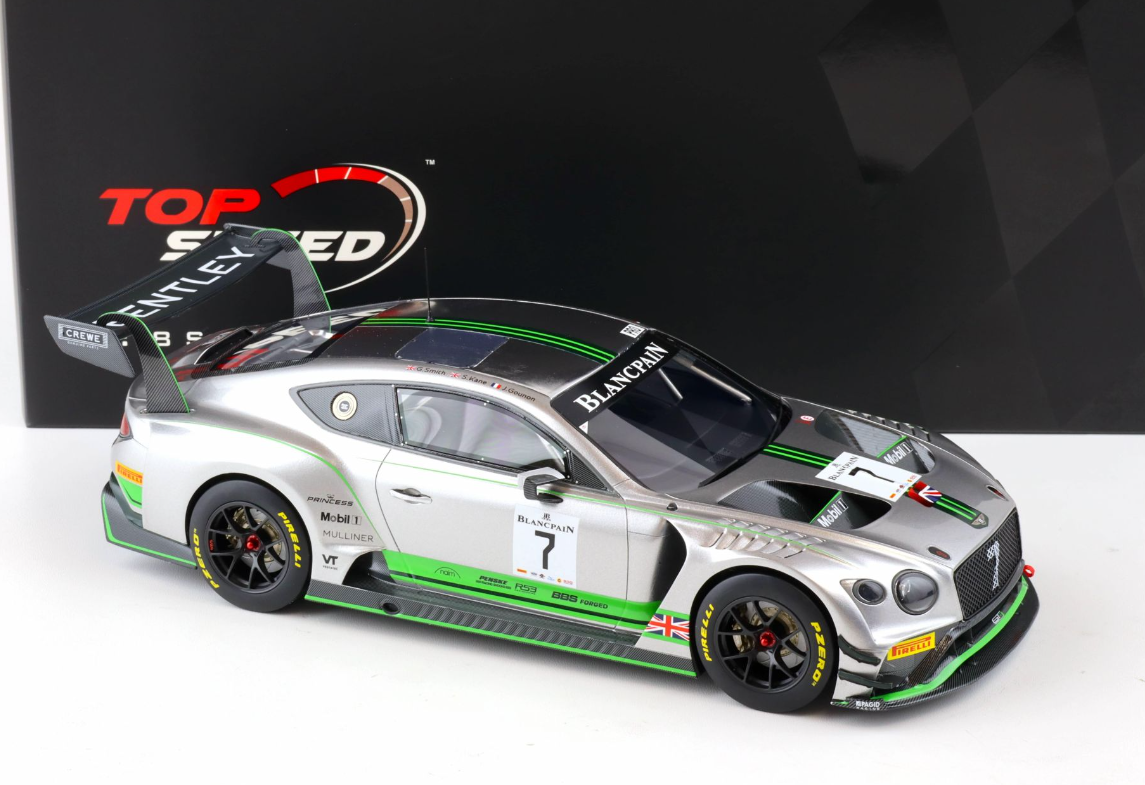 Модель автомобиля TopSpeed Bentley Continental GT3 Blancpain GT Series Monza 1:18 (TS0243) - фото 3