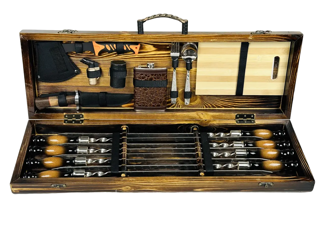 Набор шампуров в кейсе Пикник Лайт 8 шт. (21-10-KS-7811)