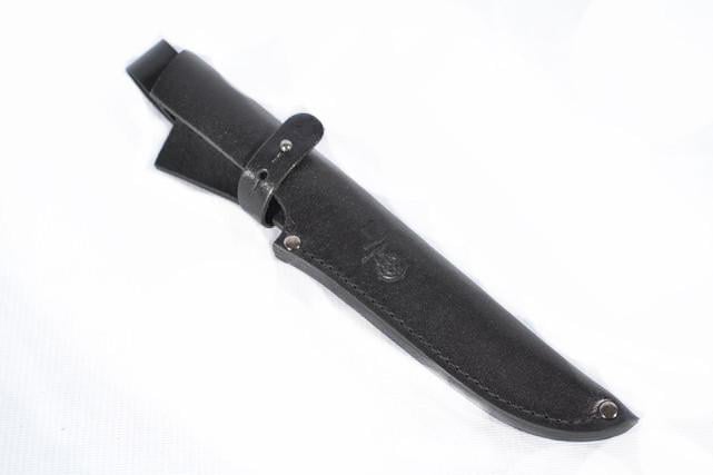 Чехол для ножа №6 кожаный 15/3,5 см Черный