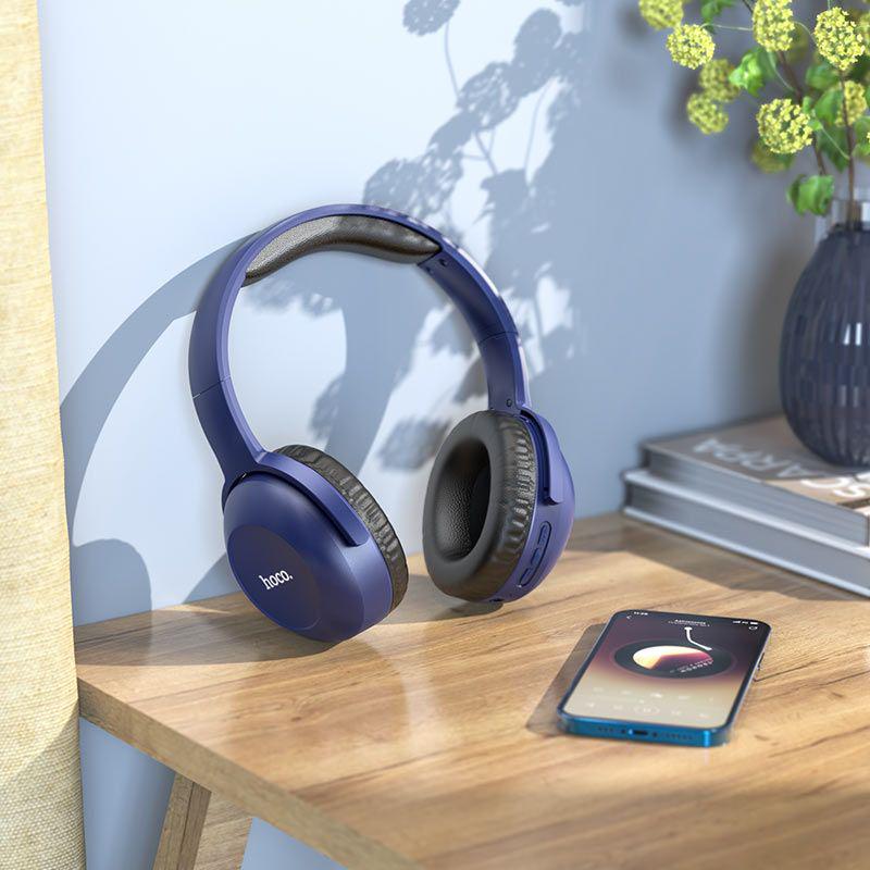 Навушники Bluetooth HOCO W33 Синій - фото 3