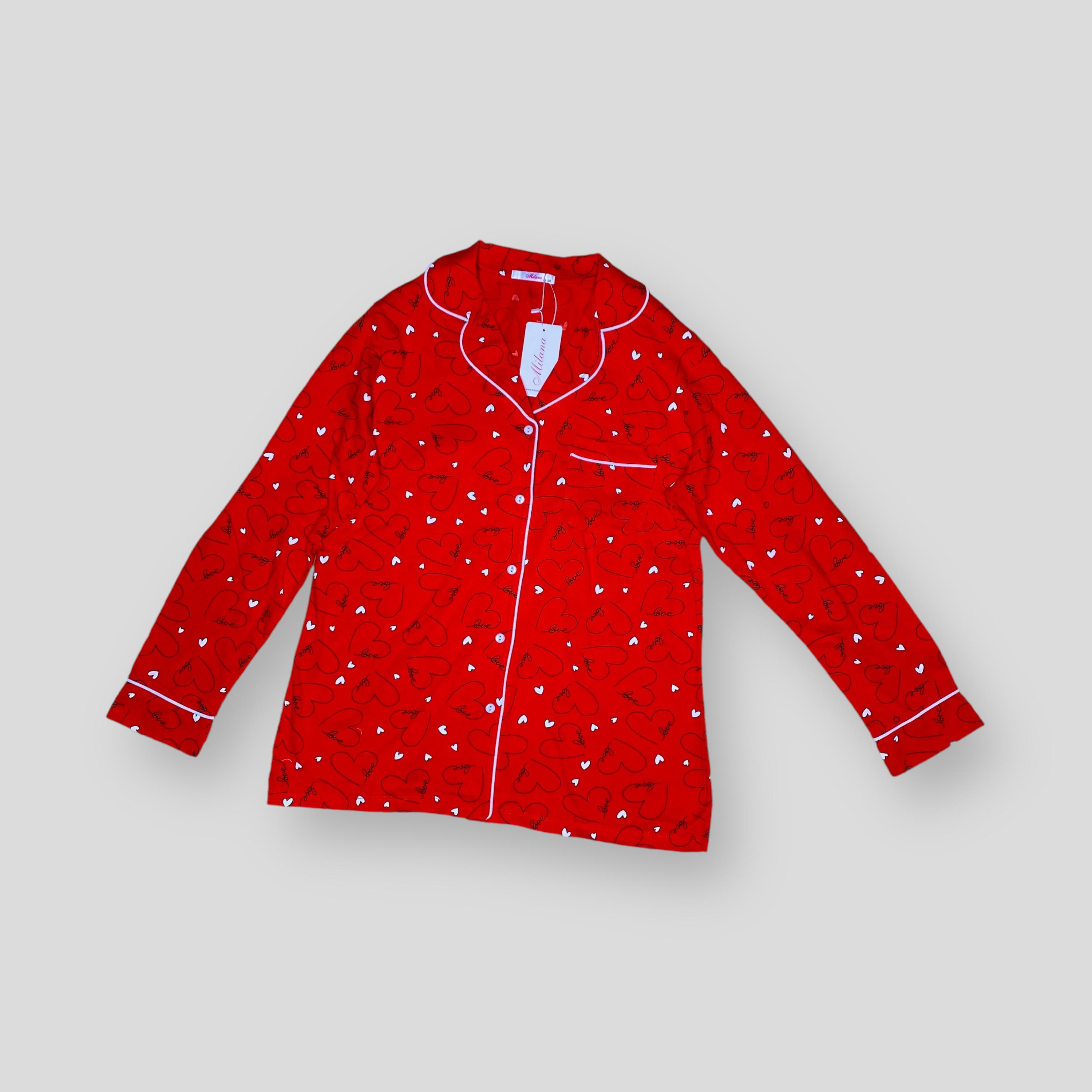 Пижама женская Milana рубашка и брюки XL (175/265-XL) - фото 5 Пижама женская Milana рубашка и брюки XL (175/265-XL) - фото 5