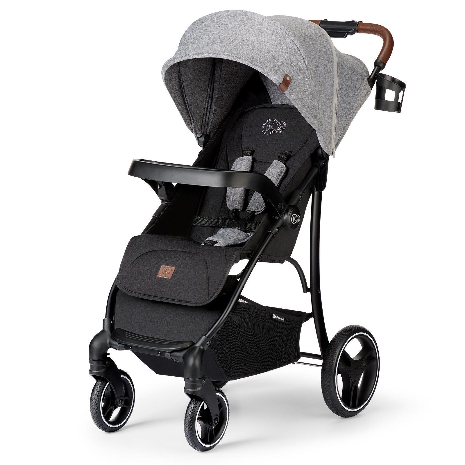 Прогулочная коляска Kinderraft Cruiser LX Grey - фото 1