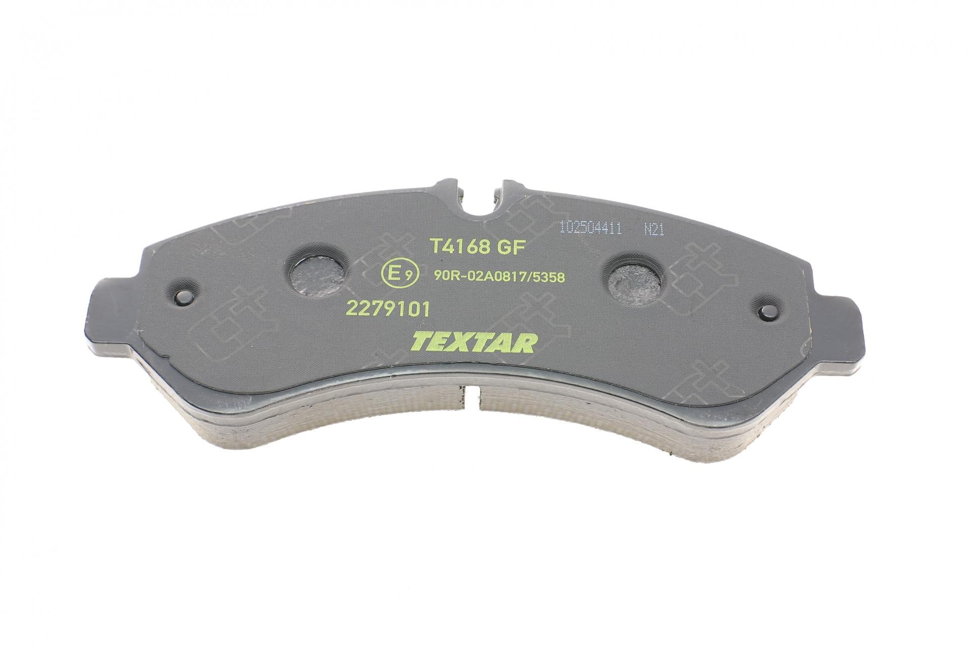 Колодки тормозные задние MB Sprinter 907 511-519 CDI 18-Brembo 169.2x66.6x20.5 Q+ -2279101 TEXTAR