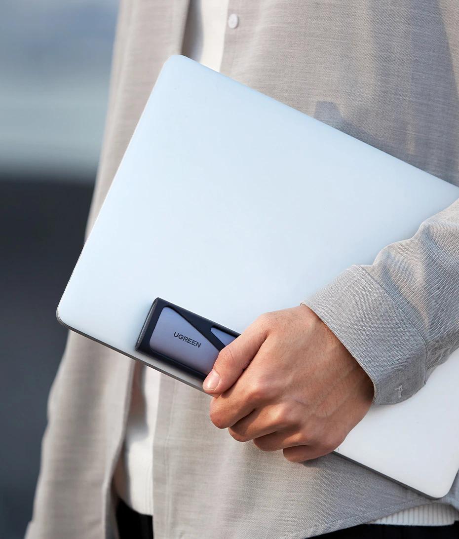 Корпус UGREEN для M.2 NVME SSD PCI-e дисків 10 Гбіт/с з Кабелем Type-C Type-C M та B&M 2230/2242/2260/2280 0,5 м Сірий (10902) - фото 13