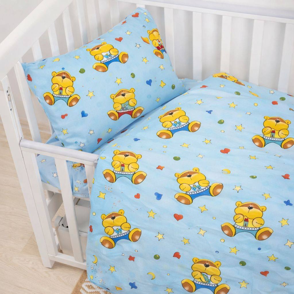 Комплект постельного белья детский Мишка из бязи 110х140 см (G-2501b/x110)
