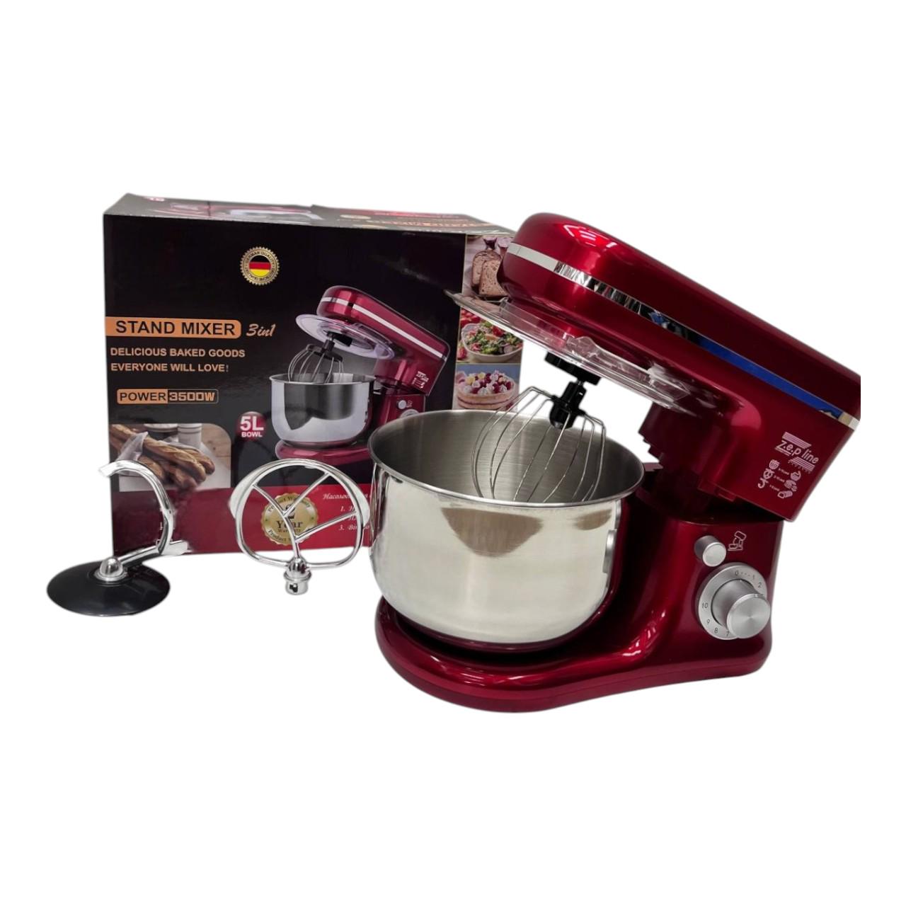 Тестомеснабор планшетный тестомисс Zepline ZP-9832 с металлической чашей и поворотным переключателем скоростей 3500 Вт 5 л (е195) - фото 6 Тестомеснабор планшетный тестомисс Zepline ZP-9832 с металлической чашей и поворотным переключателем скоростей 3500 Вт 5 л (е195) - фото 6