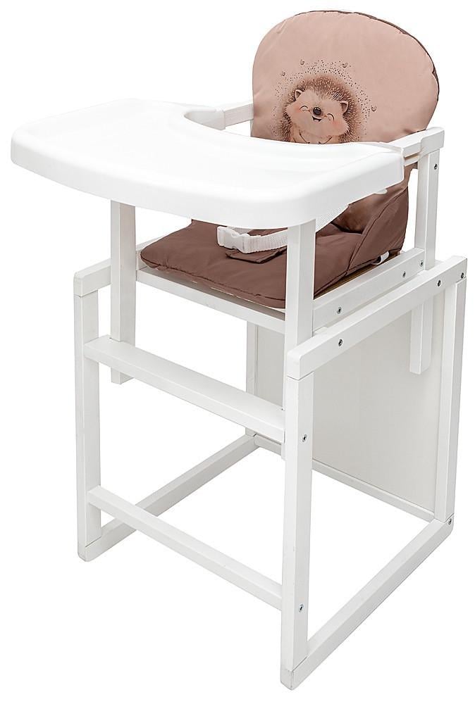 Стульчик-трансформер детский для кормления Babyroom Пеппи-240 деревянный 47х50х93 см Белый-капучино (150-7-681003)