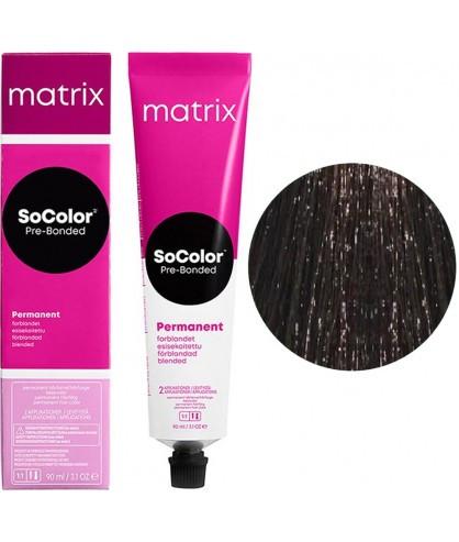 Крем-краска для волос Matrix SoColor Pre-Bonded стойкая 90 мл 4N Шатен