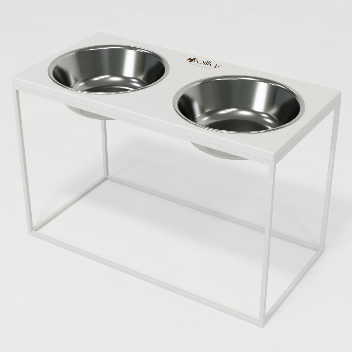 Миски на подставке для очень больших собак Hollky Base XXL40 2х2,8 л (BXXL40-643240-WHWH) - фото 9 Миски на подставке для очень больших собак Hollky Base XXL40 2х2,8 л (BXXL40-643240-WHWH) - фото 9