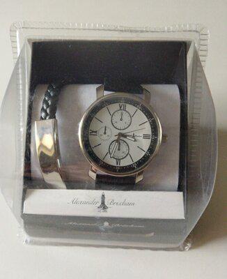 Годинник чоловічий Alexander Brixham наручний шкіряний ремінець