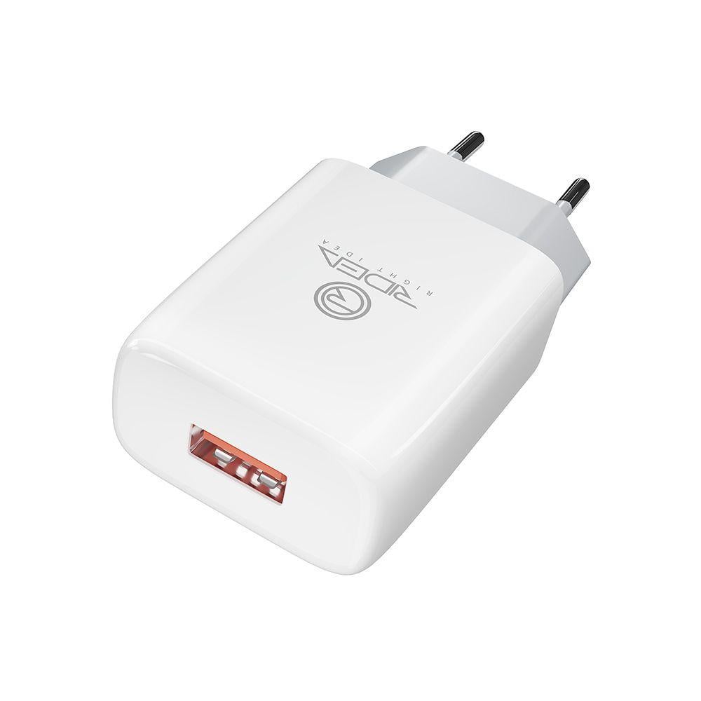 Зарядний пристрій мережевий Ridea RW-11011 Element 2,1 A Білий (1406) Зарядний пристрій мережевий Ridea RW-11011 Element 2,1 A Білий (1406)