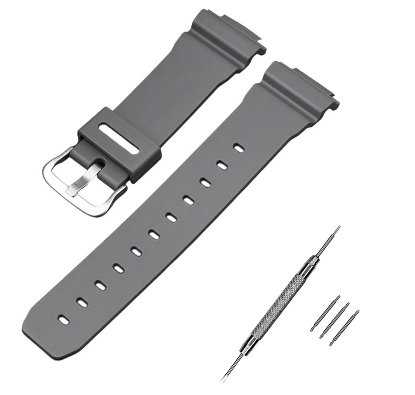 Ремінець для Casio G-Shock DW-6900 Gray SI (3783)