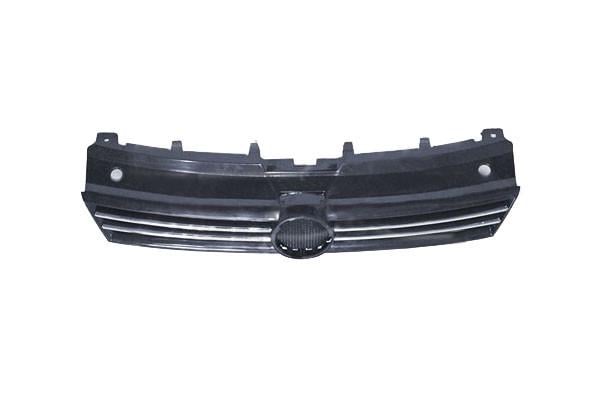 Решетка радиатора AVTM Volkswagen Polo 2009-2015 черн.с 2 хром.молдингами без эмблемы 187415993