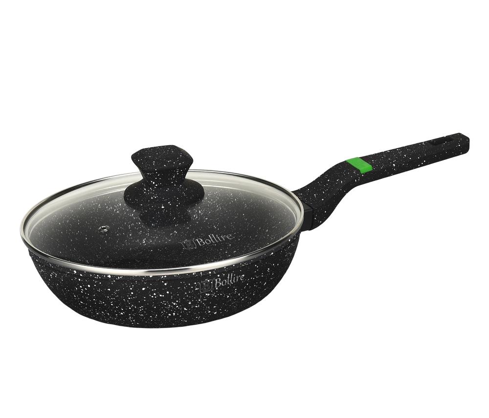 Сковорода глубокая Bollire Venezia с крышкой 24x6,5 см (BR-1009)