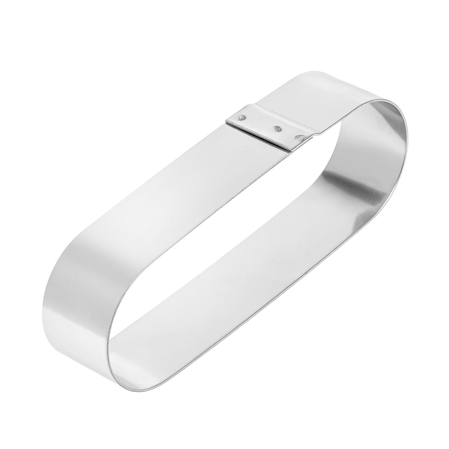 Металлические овальные формочки порционные для эклеров/пирожных/тарталеток 12х4х2,5 см 4 шт. (87231) - фото 5