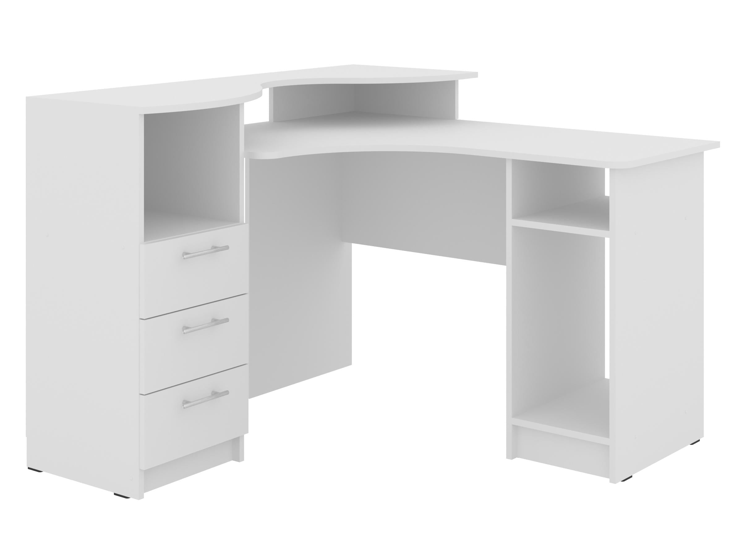 Письменный стол PEHOTIN Атрикс 123х120х75/89 см Белый (PN-101262) Письменный стол PEHOTIN Атрикс 123х120х75/89 см Белый (PN-101262)