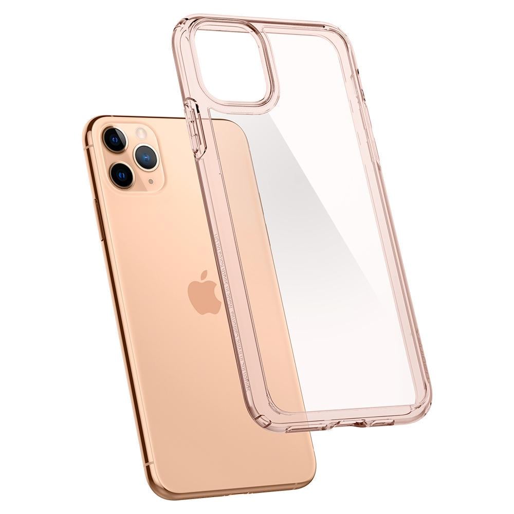 Чехол прозрачный противоударный Spigen Ultra Hybrid Crystal ACS00412 для Iphone 11 Pro Max (6.5") Rose Crystal