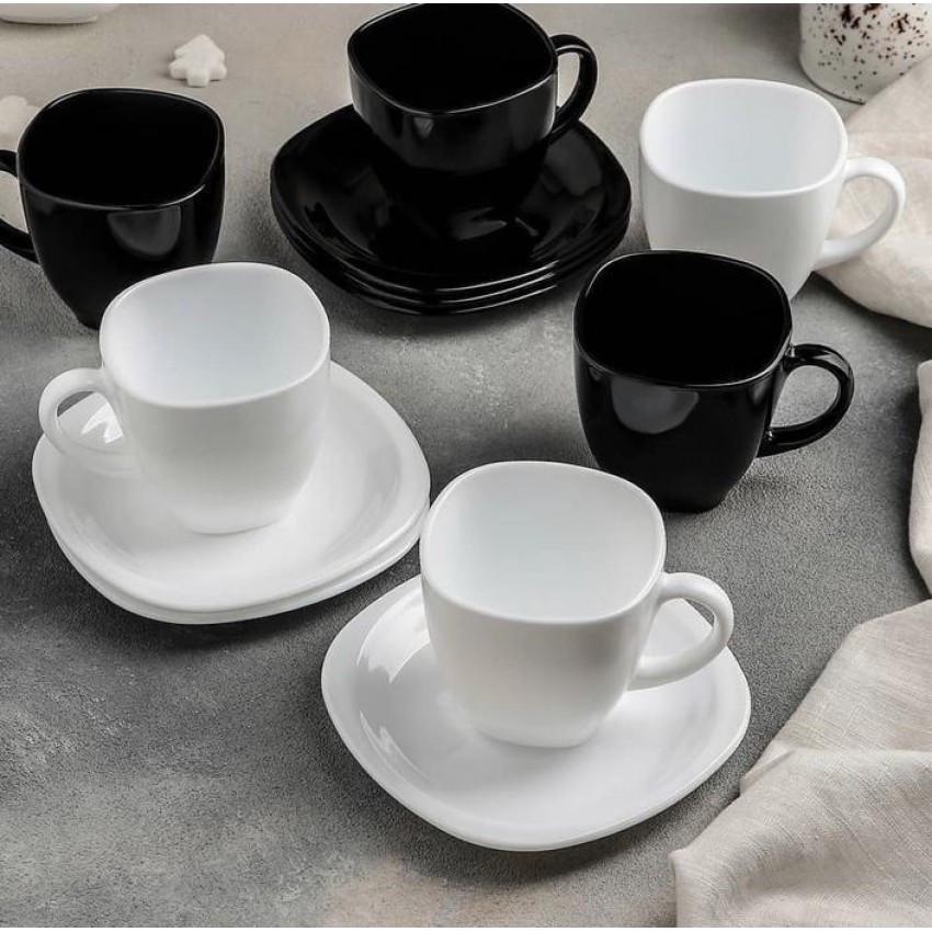 Набір чайний Luminarc Carine 220 мл 12 пр. 2371D LUM Black/White (1198600169)