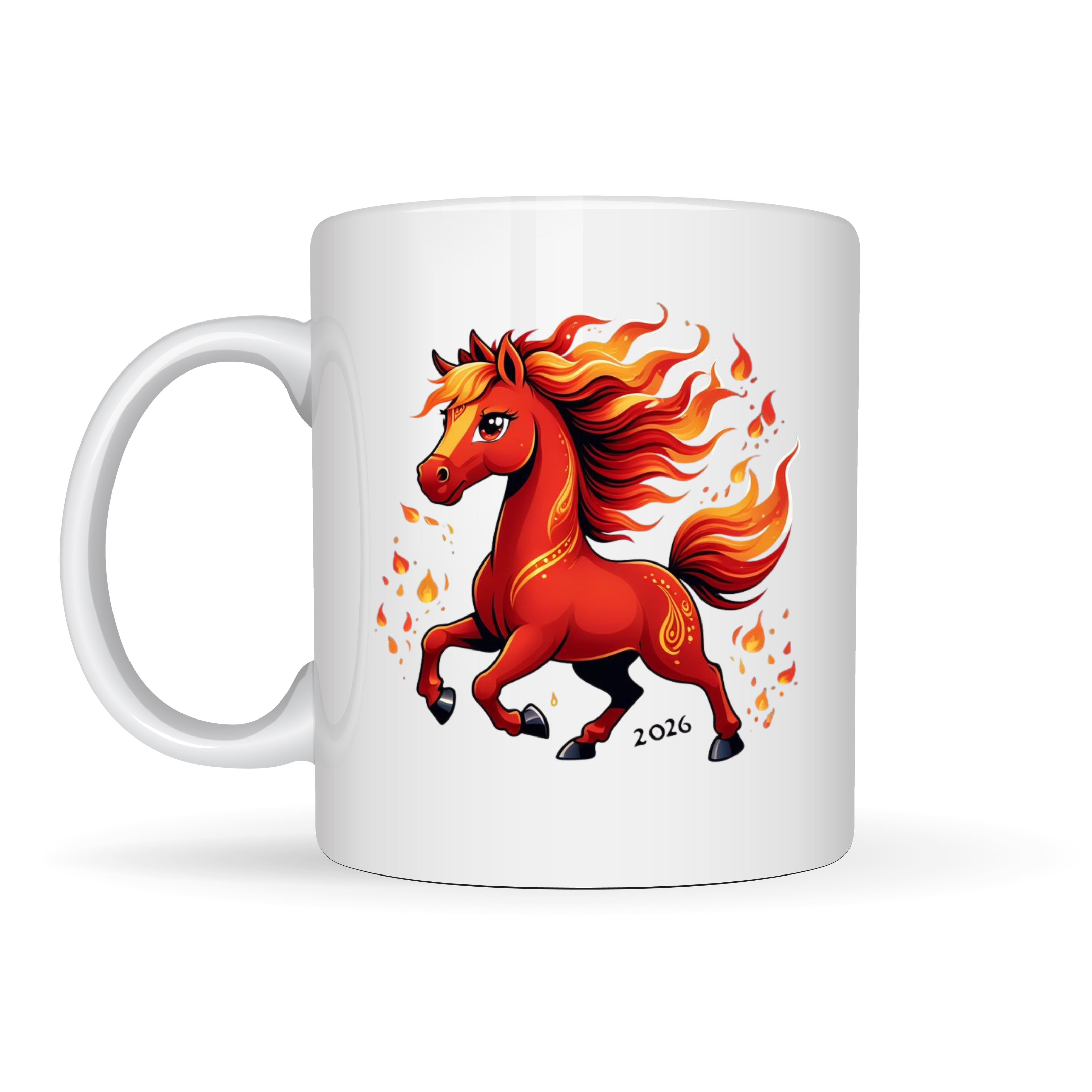 Чашка с новогодним принтом Символ года 2026 330 мл (0013460)