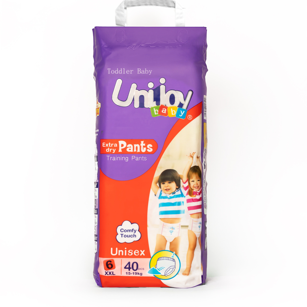 Підгузки-трусики UNIJOY Soft Pants ультратонкі органічні 40 шт. XXL 15-19 кг (PXXL40)