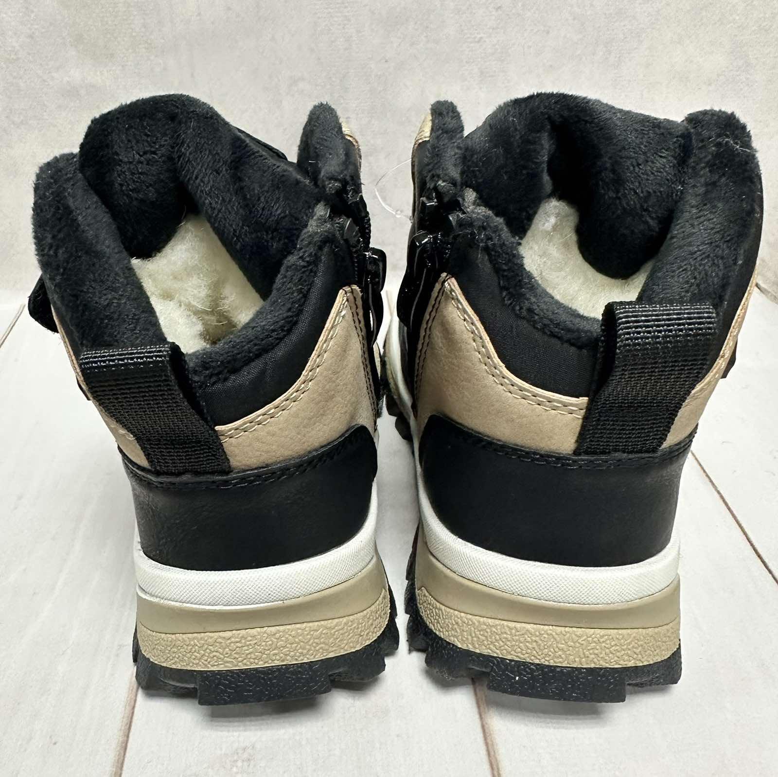 Черевики дитячі Clibee зимові на овчині р. 33/21 см Чорно-бежевий - фото 7