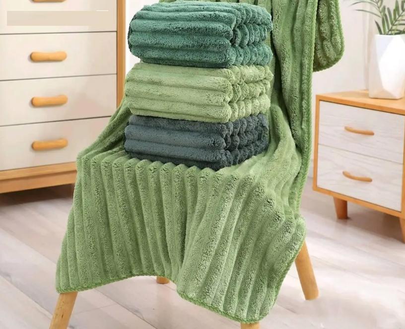 Набір рушників 6 шт. 90x50 см Зелений (Д-al-banya-001-02)