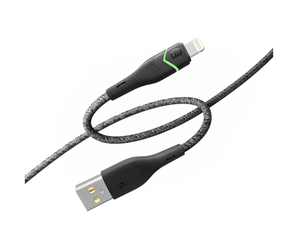 Кабель USB Ridea RC-RL15 RGB Light Lightning 12W 1,2 м Black