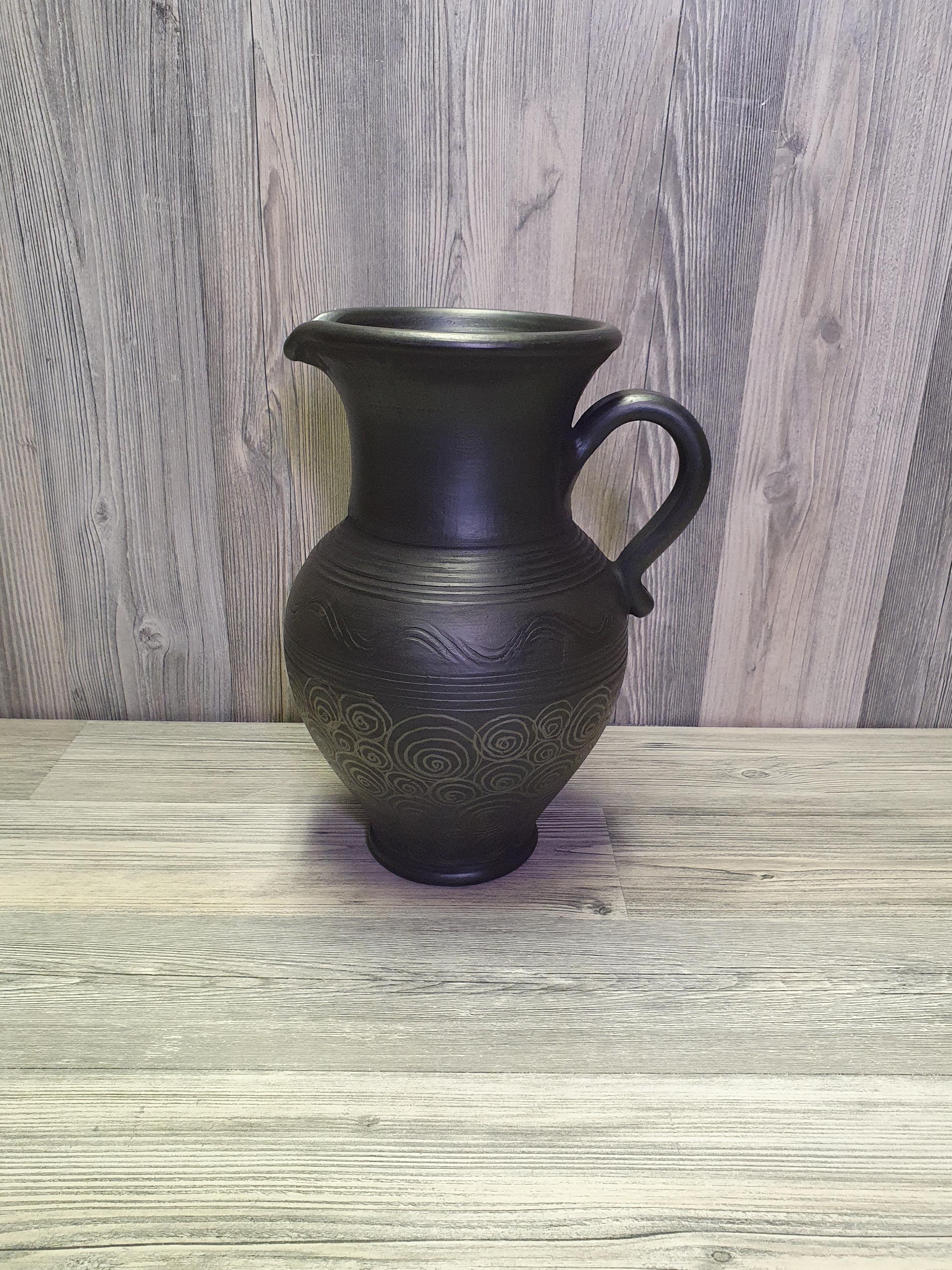 Глечик з чорної глини (5283) - фото 8 Глечик з чорної глини (5283) - фото 8