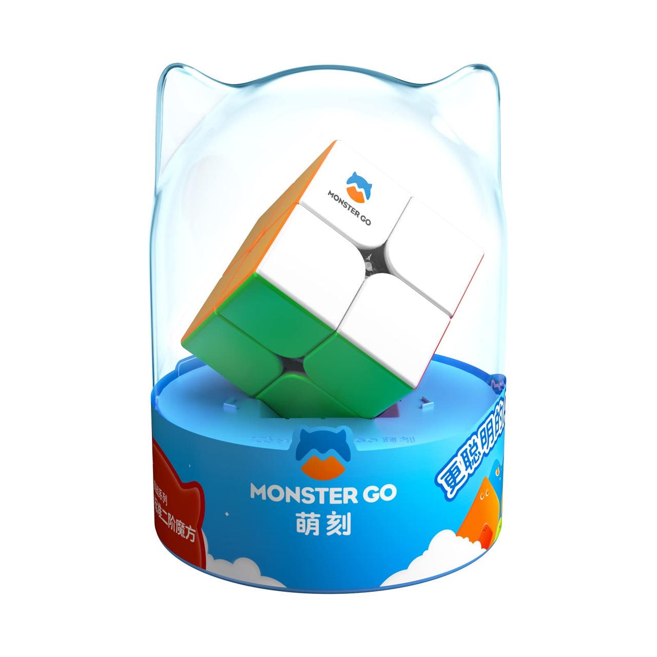 Головоломка кубик Gan Monster Go 2x2 stickerless 2х2 MG без наклеек (135882) - фото 2