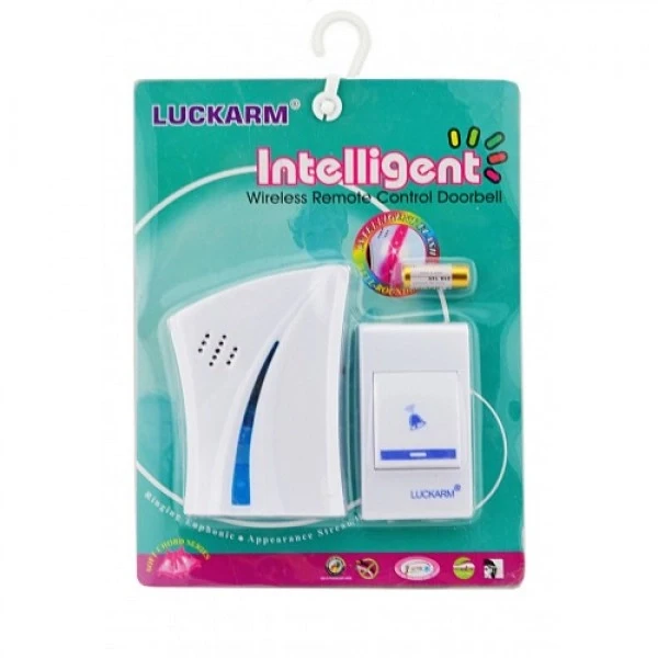 Звонок дверной LUCKARM 8610 на батарейках беспроводной Бело-голубой (17945505) - фото 4 Звонок дверной LUCKARM 8610 на батарейках беспроводной Бело-голубой (17945505) - фото 4