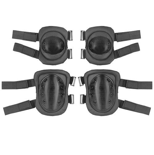 Комплект наколенников и налокотников 2E Tactical 2E-MILKNAELPADS-SET-BK 30,5/24 см Черный (590650)