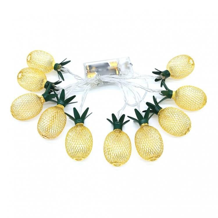 Гирлянда ночник Ананас 10 led металлическая Гирлянда ночник Ананас 10 led металлическая