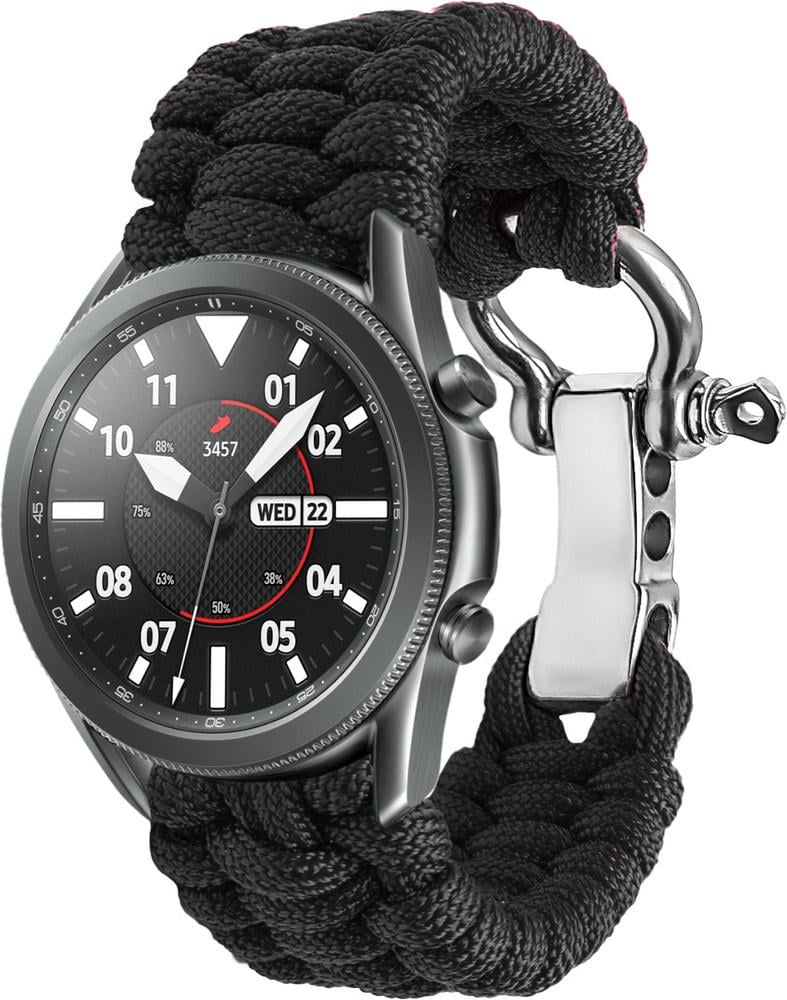 Ремешок из Паракорда Ruper для Galaxy Watch 3 45 мм (22mm) Black (30801-2B)
