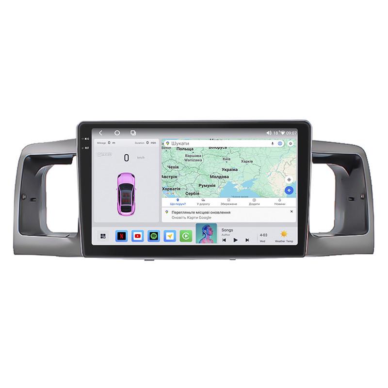 Автомагнітола Lesko для Toyota Corolla IX E120/E130 2000-2004 4/64 QLED CarPlay 4G Wi-Fi GPS Prime 9" (22391580)