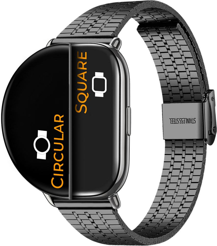 Браслет металлический Counic для ZEPP E Square/Circular Black (34048-2B)