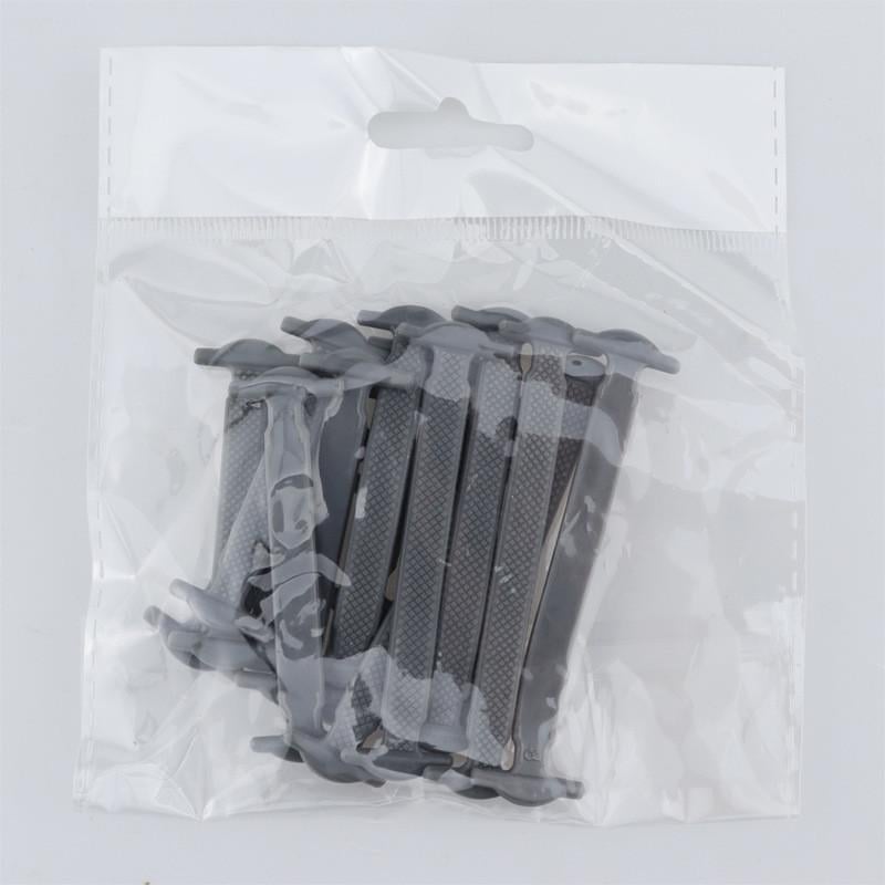 Шнурки для обуви силиконовые эластичные 16 шт. 8 пар Серый - фото 2 Шнурки для обуви силиконовые эластичные 16 шт. 8 пар Серый - фото 2