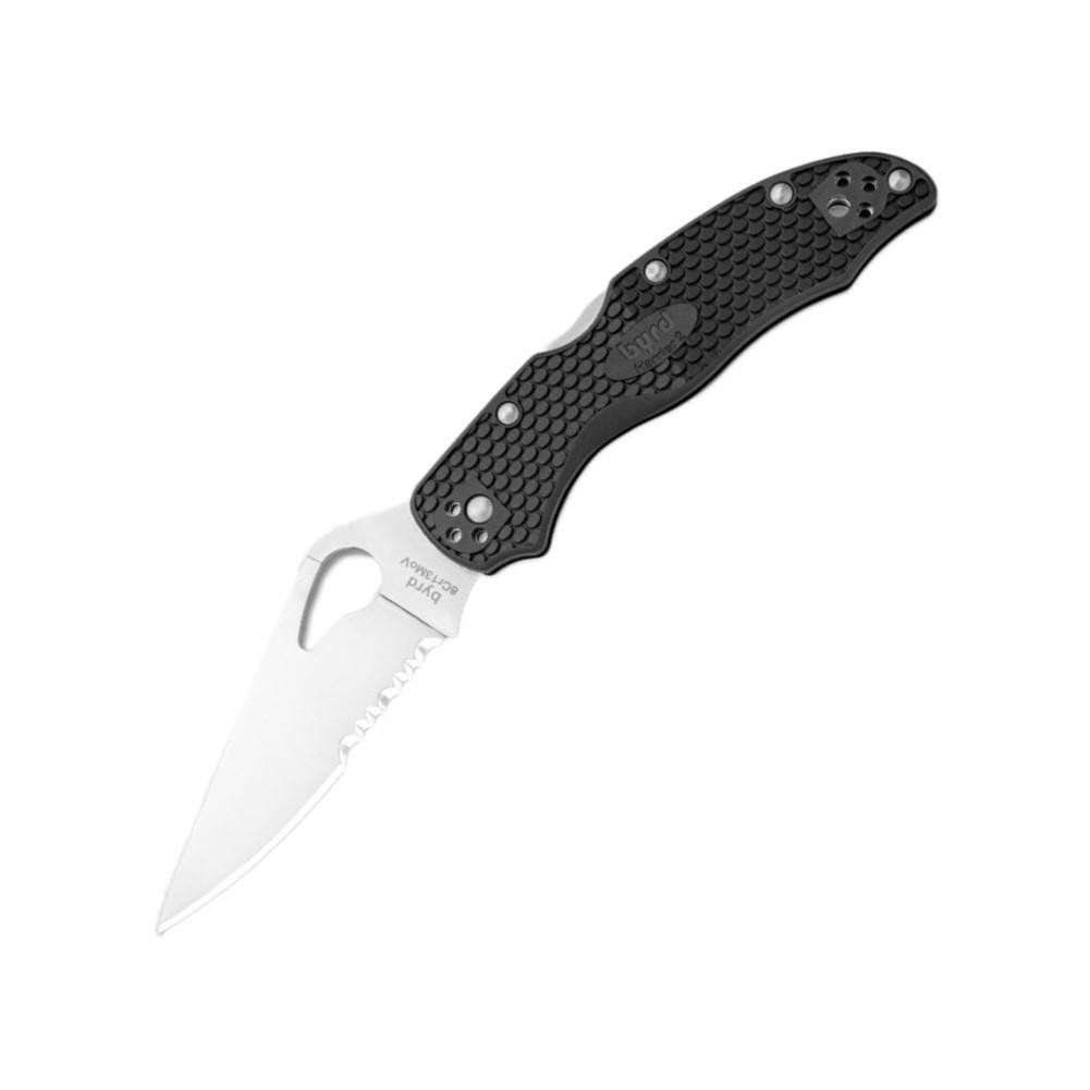 Нож Spyderco Byrd Harrier 2 FRN полусеррейтор (BY01PSBK2)