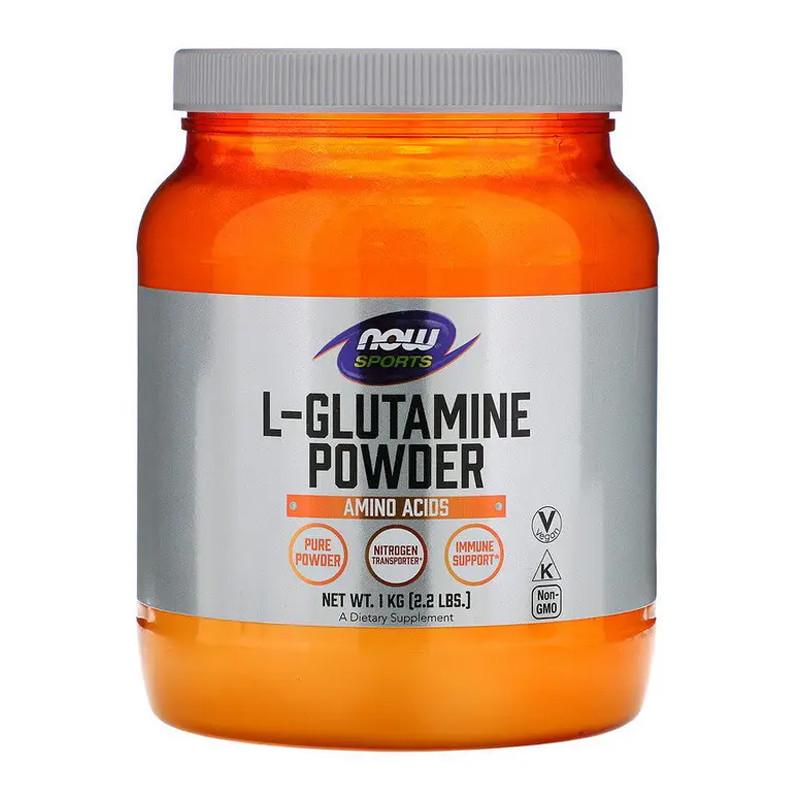 Глютамин NOW L-Glutamine Powder 1 кг Без вкуса (11802-01)
