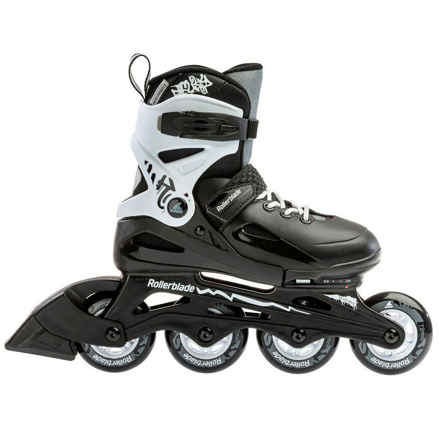 Ролики дитячі Rollerblade Fury р. 33-36,5 Чорно-білий - фото 4