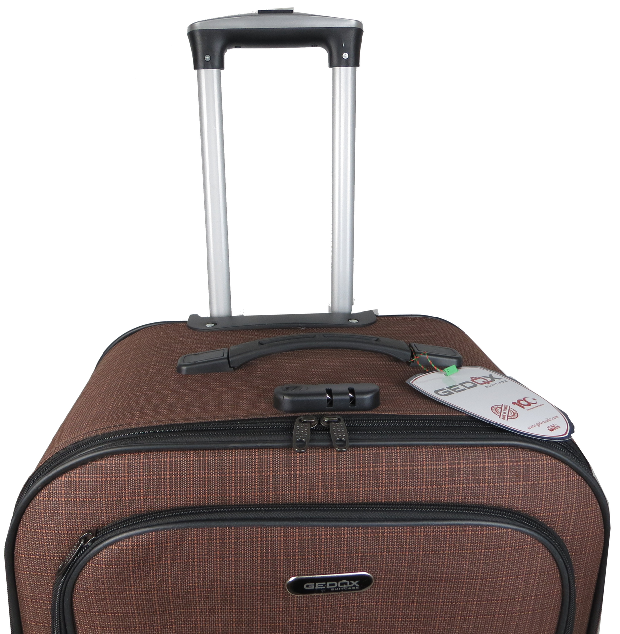 Чемодан на колесах Gedox GD Polo большой тканевый 100 л Коричневый - фото 5 Чемодан на колесах Gedox GD Polo большой тканевый 100 л Коричневый - фото 5