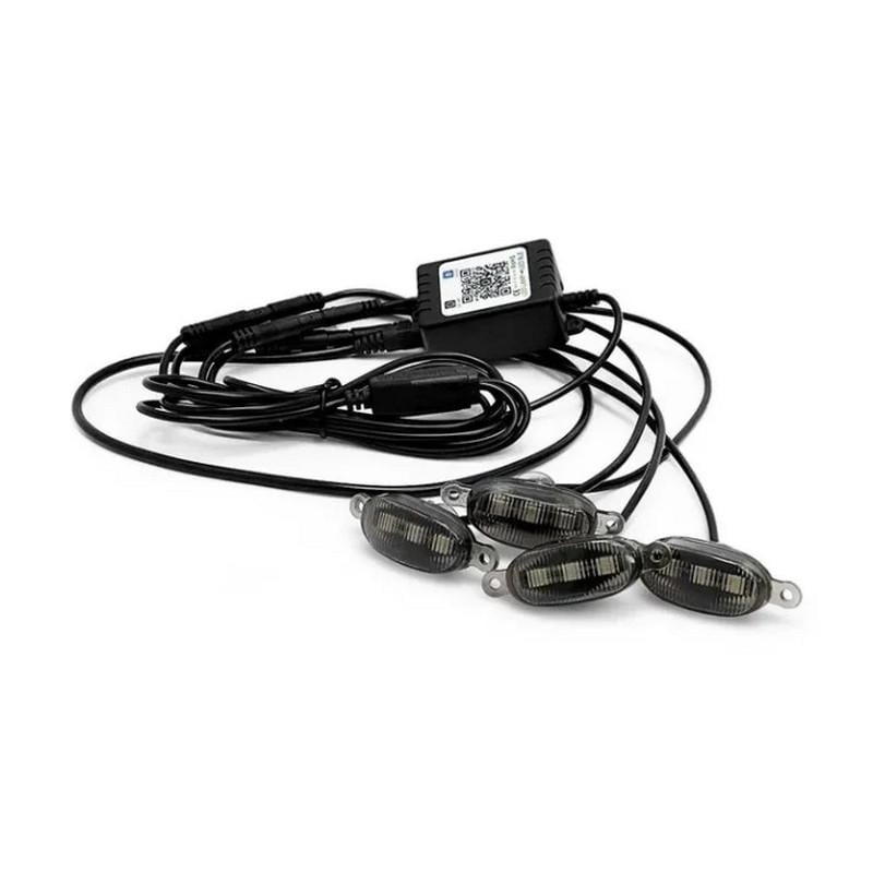 Габарити в решітку радіатора 3LED RGB Bluetooth 12V 4 шт. (4631-Leader) - фото 3