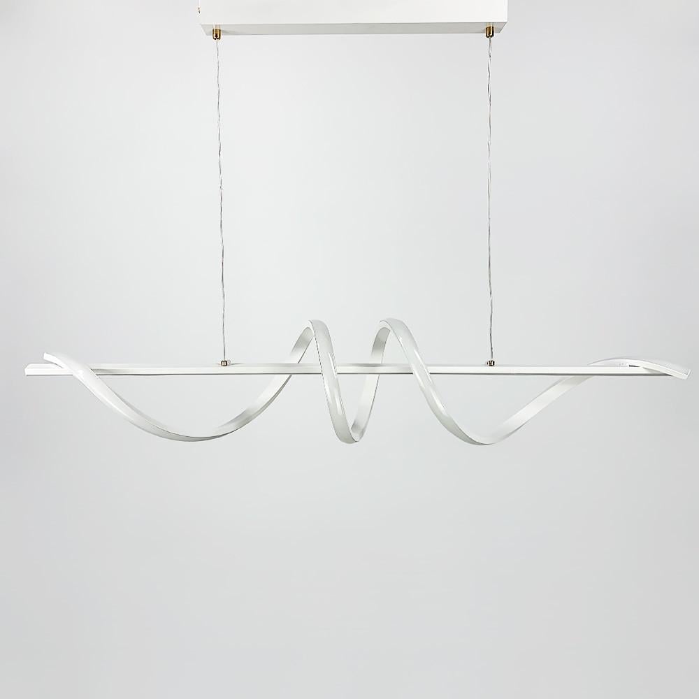 Люстра видовжена Wave 120 см Білий (K 23 WT) - фото 1 Люстра видовжена Wave 120 см Білий (K 23 WT) - фото 1