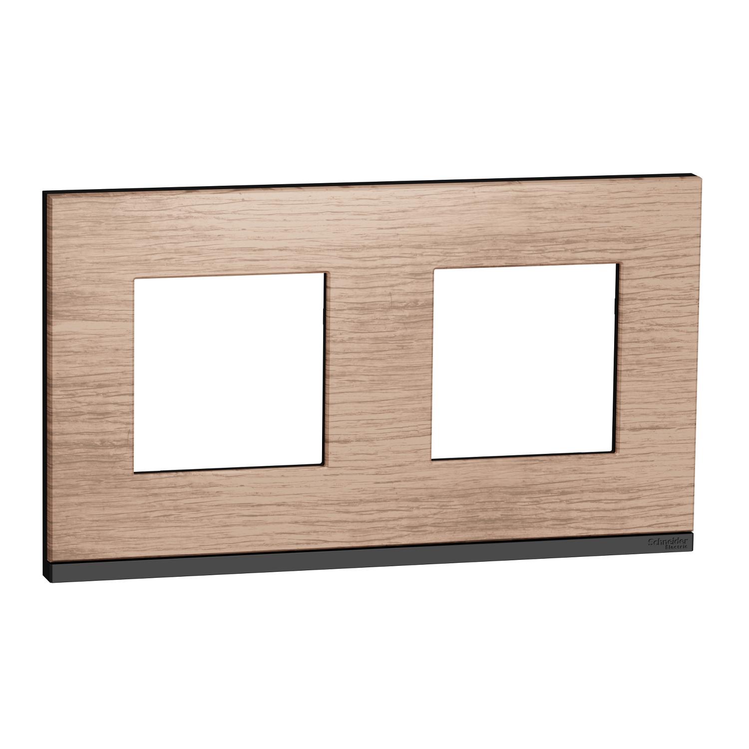 Рамка Schneider Electric 2-постовая горизонтальная PC Unica Дуб/Антрацитовый (NU600484) Рамка Schneider Electric 2-постовая горизонтальная PC Unica Дуб/Антрацитовый (NU600484)